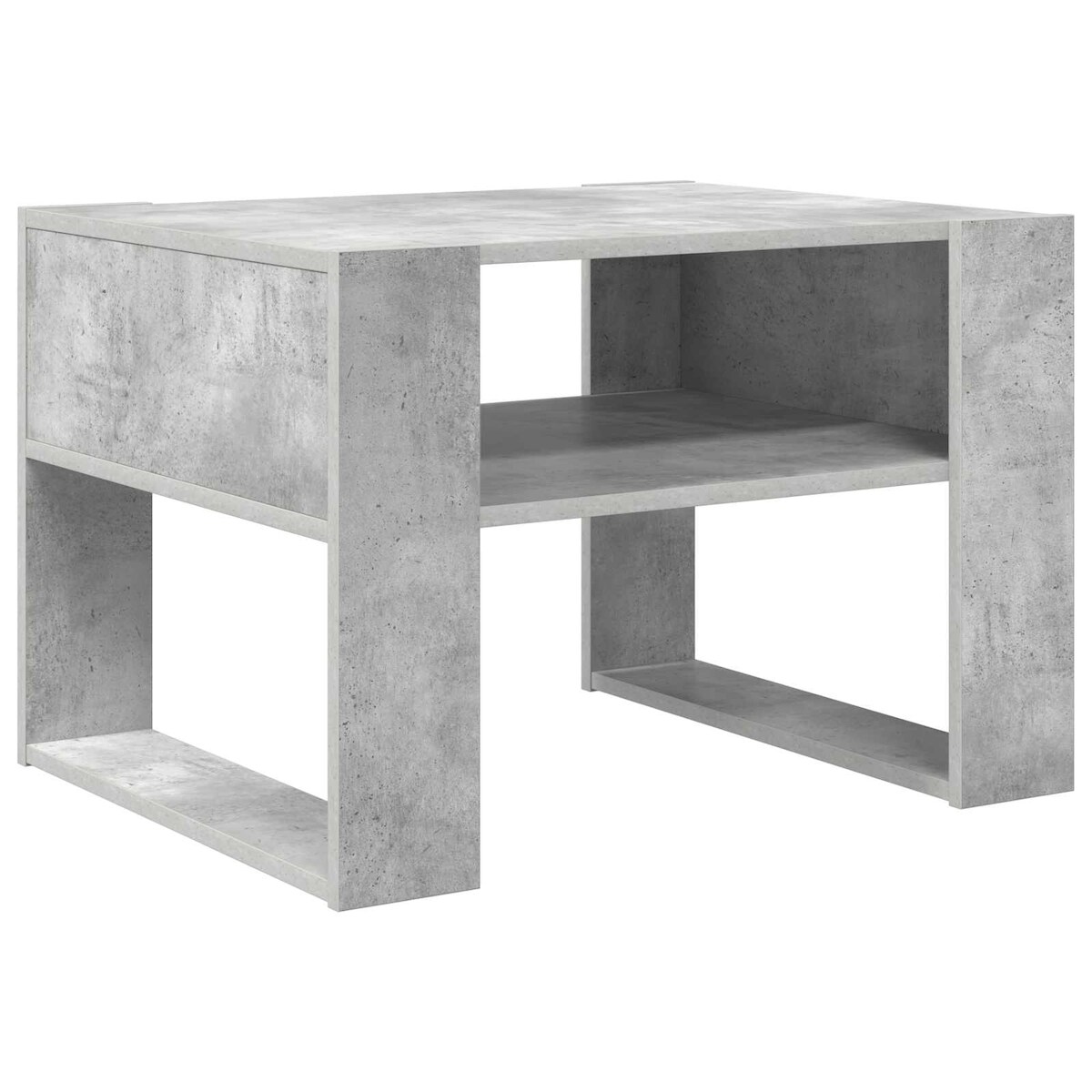 vidaXL Couchtisch Beton Grau 66 x 53 x 45 cm Holzwerkstoff Image