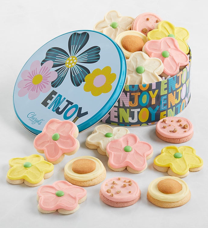 Enjoy Gift Tin- Buttercream-Frosted Cookies by Cheryl's Cookies