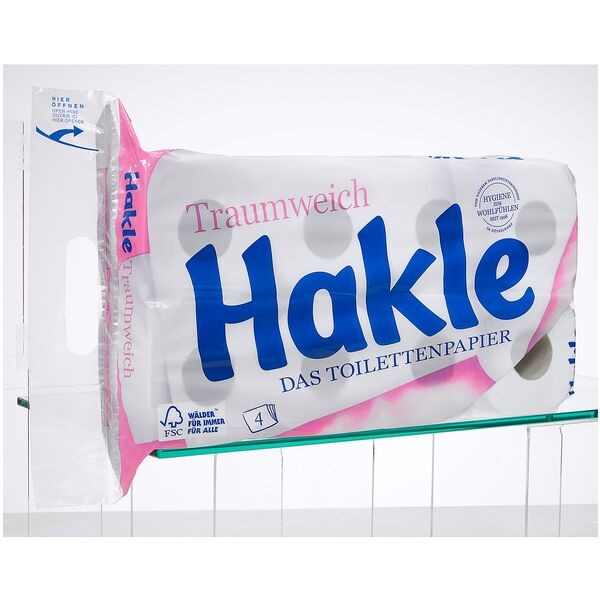 Hakle Toilettenpapier Traumweich 4-lagig 1 Pack = 8 Rollen weiß Image