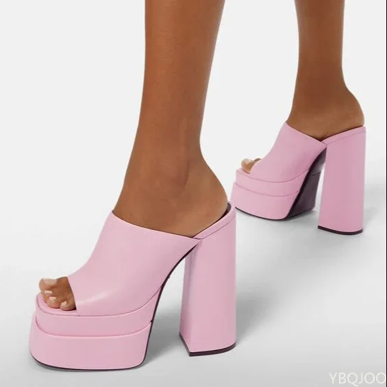 Luxus Weibliche Dicke High Heels Sandalen Mode Kette Plattform Sommer Frauen Sandalen Party Elegante Schuhe Zapatos Mujer Größe 35-43