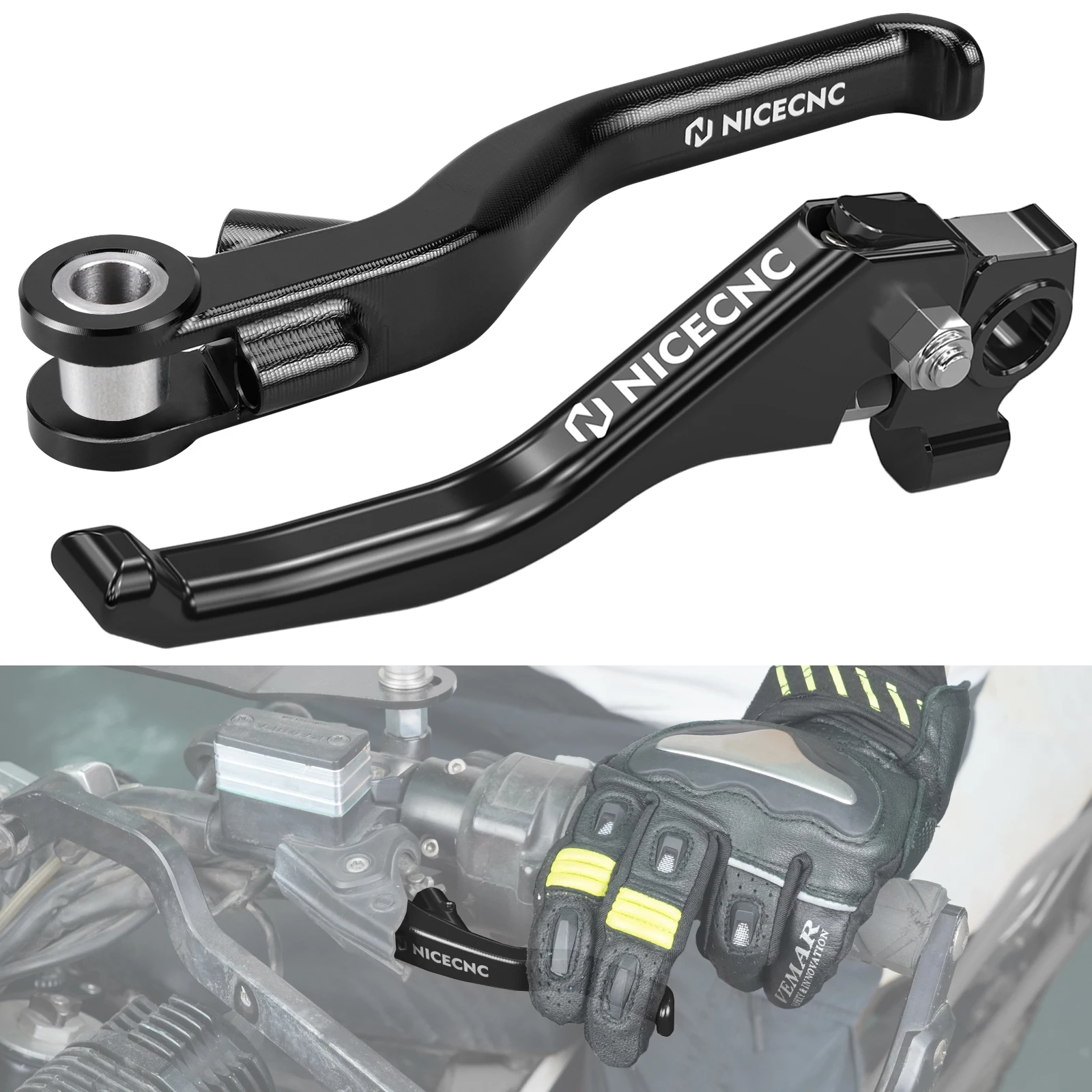 Für 2024 Husqvarna 701 Supermoto 701 Enduro Shorty Bremshebel/Easy Pull Kupplungshebel für KTM SMCR 690 SMC R 690 Enduro R 2024 Image