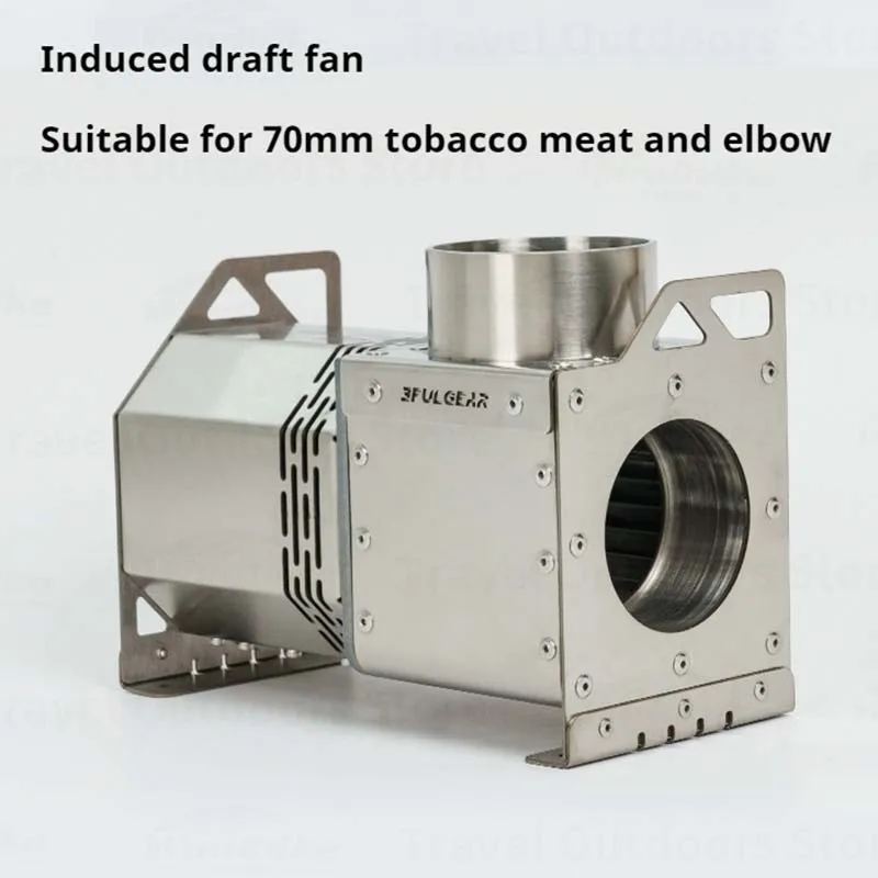 3F UL Gear 2024 Neuer induzierter Zugluftventilator für den Außenbereich, Holzofen, Booster, Pellet, Silo, 24 V, Ventilator hilft, Brennen, vollständig stabile Feuerkraft