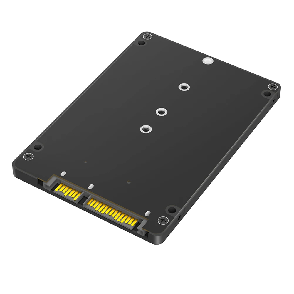 M.2 NGFF B-Key zu 2,5-Zoll-SATA-SSD-Gehäuse 6Gbps M.2 NGFF SSD zu 2,5-Zoll-SATA-III-Adapter für 2230 2242 2260 2280 M.2 SSD Image