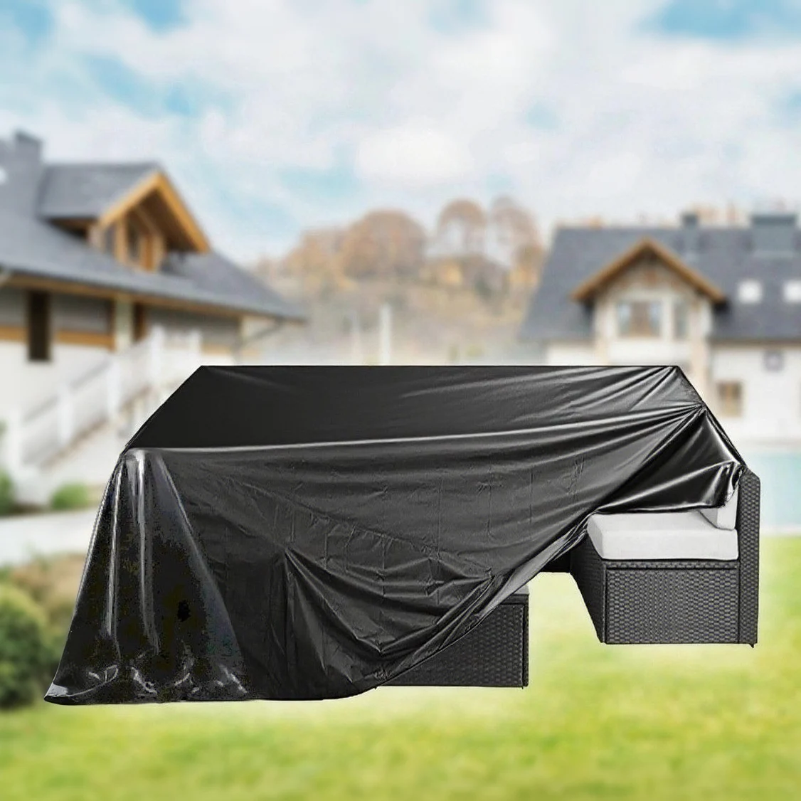 Stuhlhussen, wasserdichte Esszimmerstuhl-Schonbezüge, PVC für Esszimmer, Party, Hochzeit, Terrassenmöbel, Bezüge, Windeln, schmutzige Möbel, C