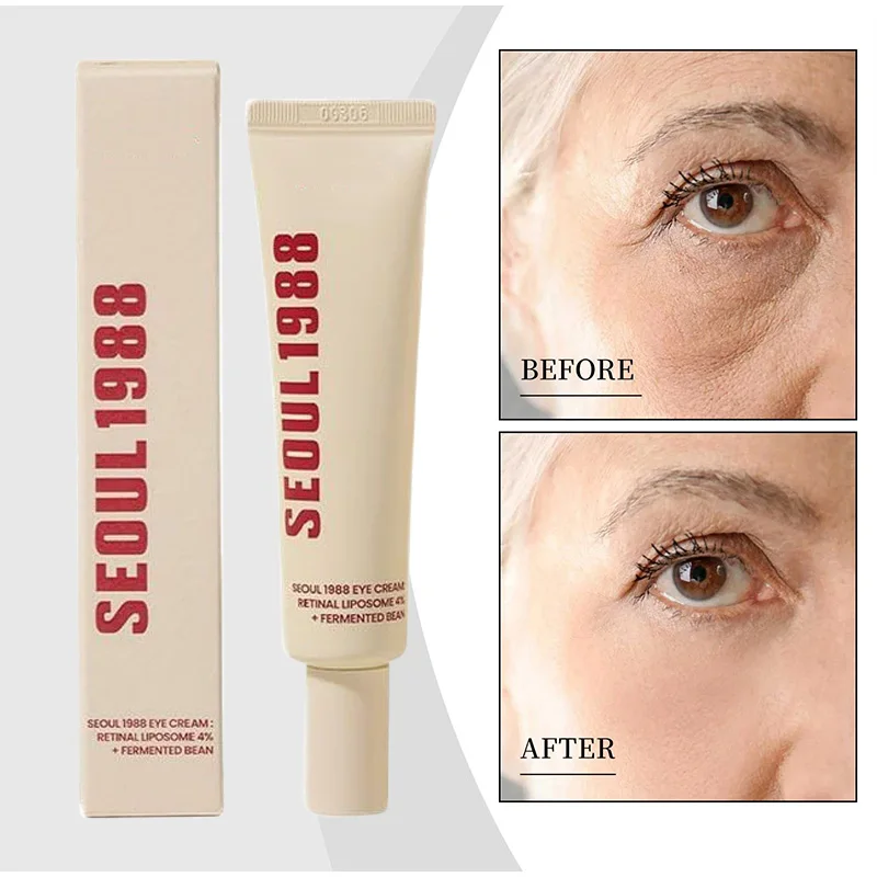 Seoul 1988 Retinol-Augencreme 4 % Anti-Aging-Augenbehandlung Augenringe, Falten, Schwellungen, Straffung und Lifting-Augencreme für Frauen Image