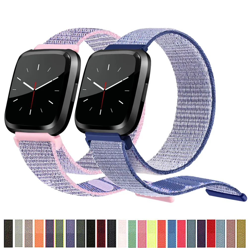 Nylonarmband für Fitbit Versa 3 Lite Versa 2-Band Smartwatch Ersatz-Uhrenarmbänder Correa Loop-Armband Fitbit Versa 3 Sense-Band Image