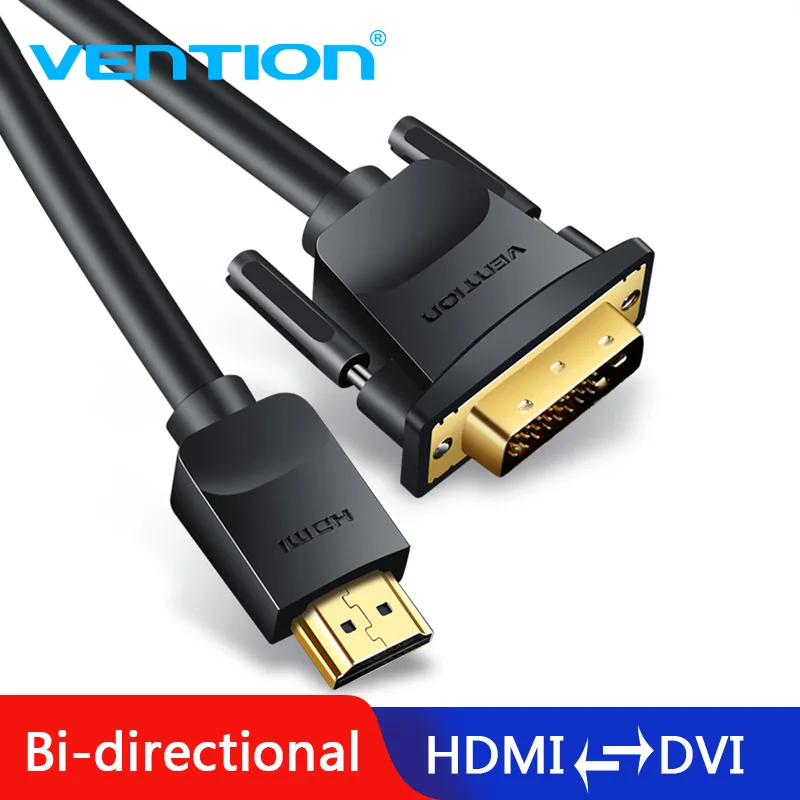 Vention HDMI zu DVI Kabel 1m 2m 3m DVI-D 24+1 Pin Unterstützung 1080P 3D High Speed HDMI Kabel für LCD DVD HDTV XBOX Projektor PS3/4 Image