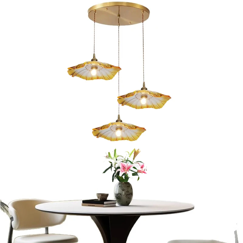 Multi-Stil grüne Glas Pendelleuchte Esszimmer Vintage Deckenleuchte Glas Lampenschirm moderne Kronleuchter Lampe Kücheninsel