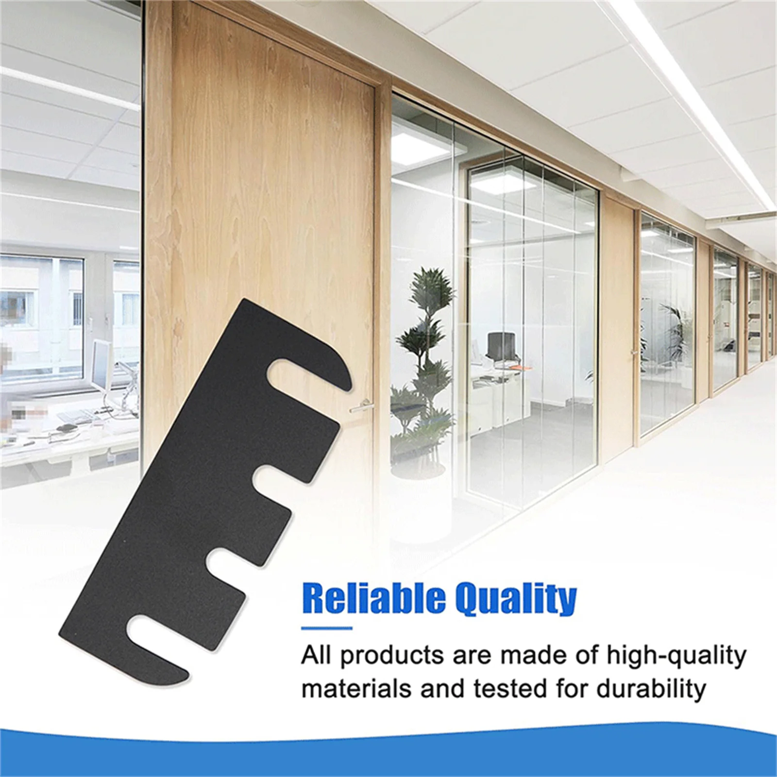 10-teiliges PVC-Türscharnier-Unterlegscheiben-Reparaturset, verstellbarer Spaltfüller für Innentüren, einfache Installation, langlebiges PVC-Material