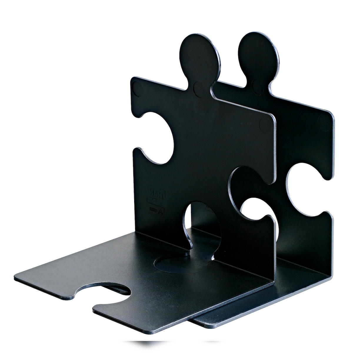 HAN CD-Ständer/Buchstütze PUZZLE, verkettbar, Set mit 2 Stück, schwarz Image