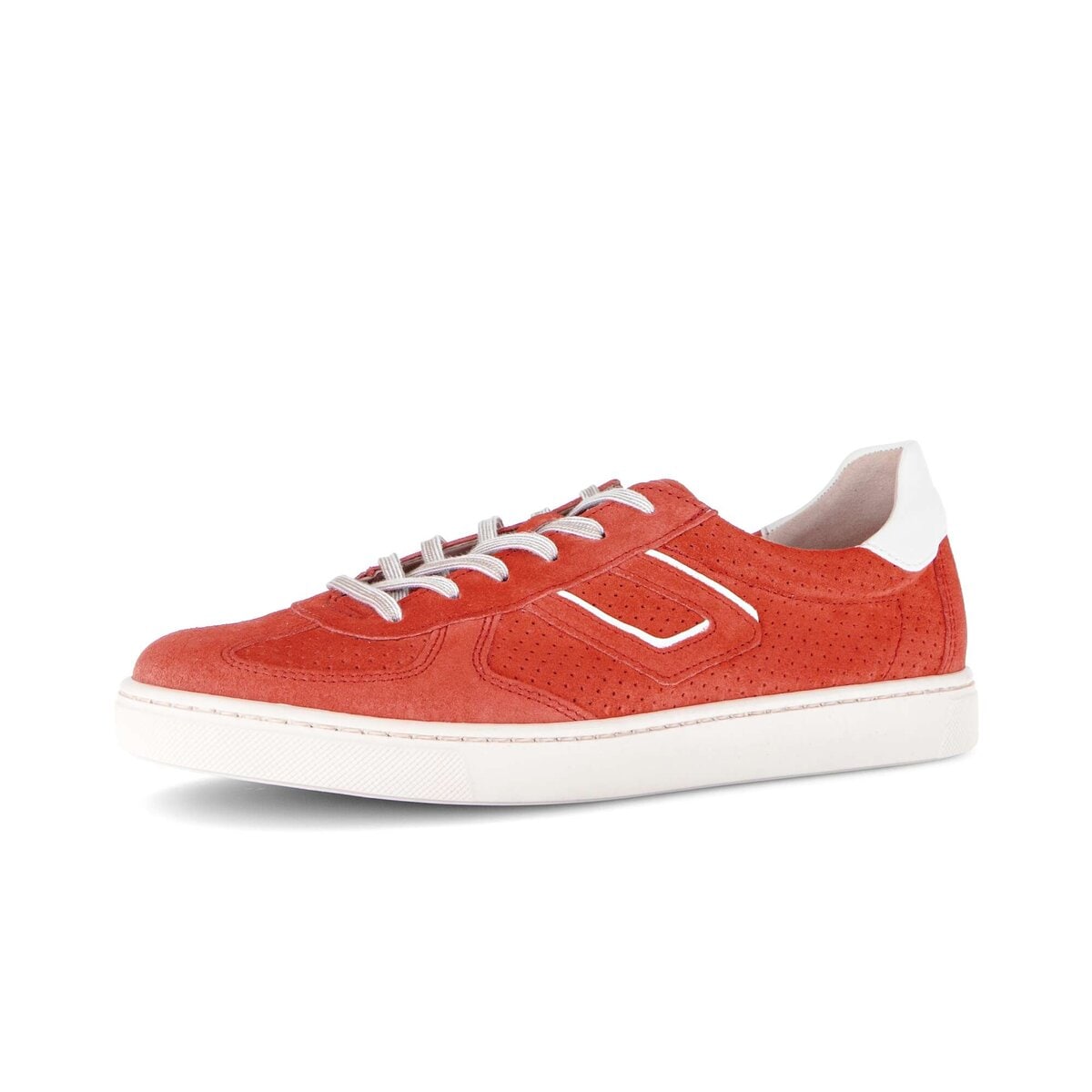 Sneaker GABOR "Sneaker low Rauleder", Damen, Gr. 35,5, orange, Schuhe Sneaker