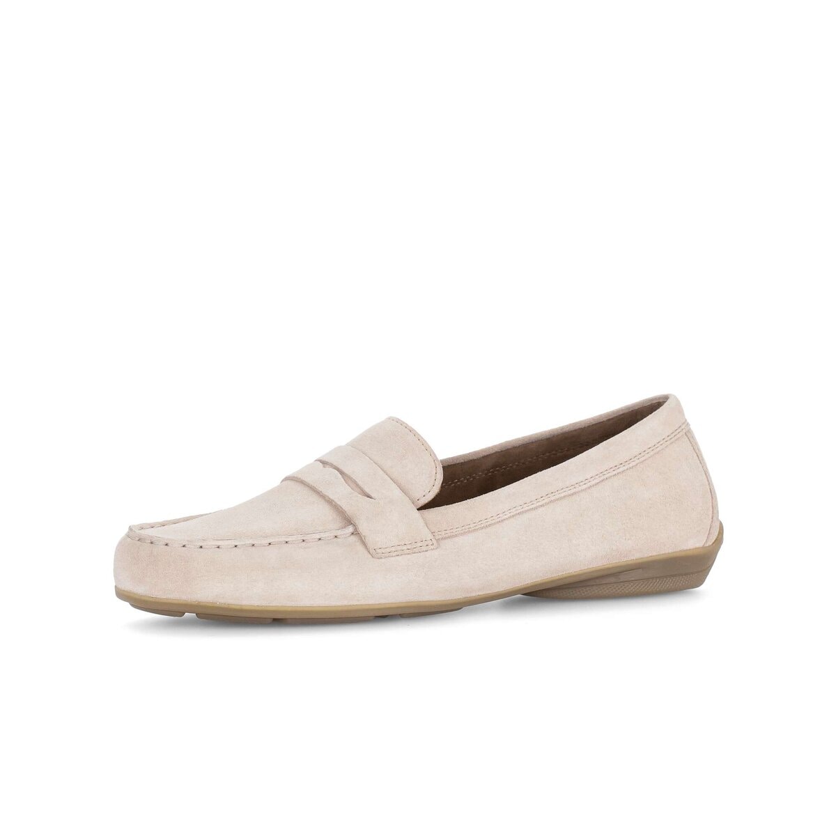 Mokassin GABOR "Mokassin Rauleder", Damen, Gr. 39, rosa, Schuhe Mokassin