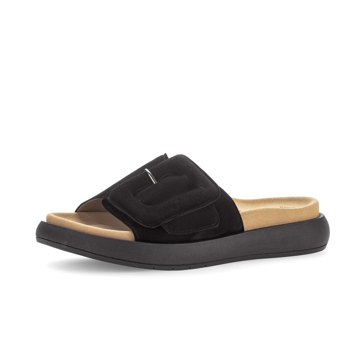 Pantolette GABOR "Pantolette", Damen, Gr. 41, schwarz, Schuhe Pantolette