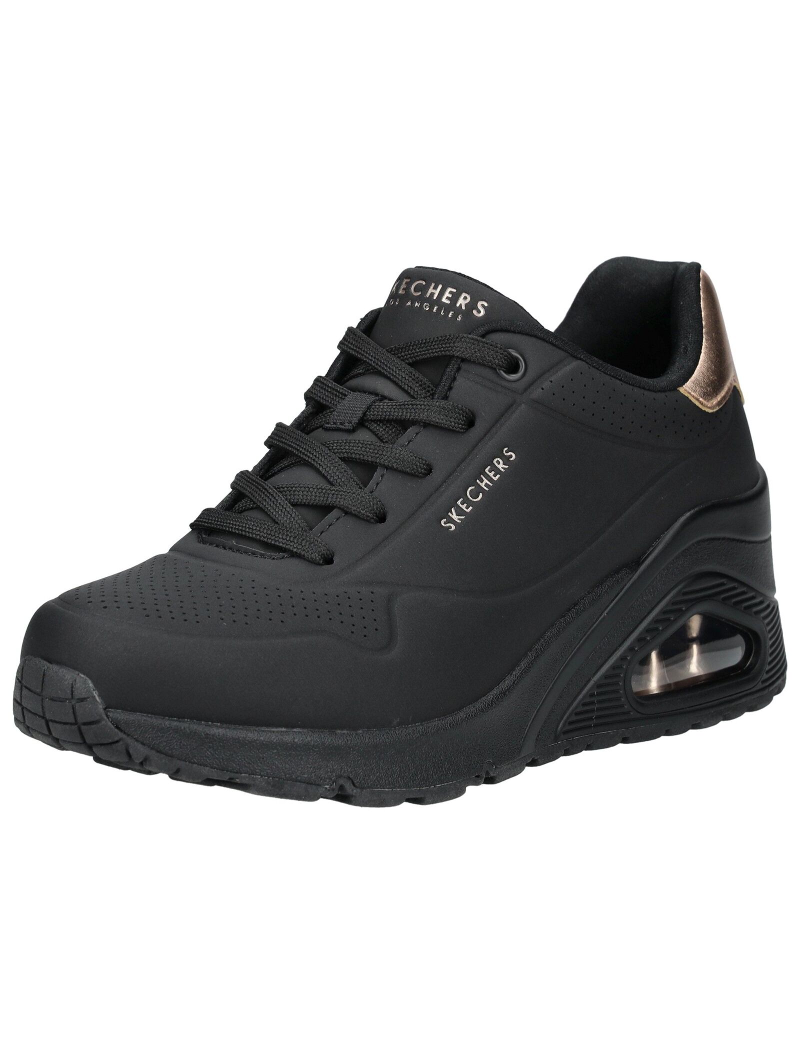 Sneaker SKECHERS "Skechers Sneaker Synthetik", Damen, Gr. 36, schwarz, Synthetik, Schuhe Sneaker