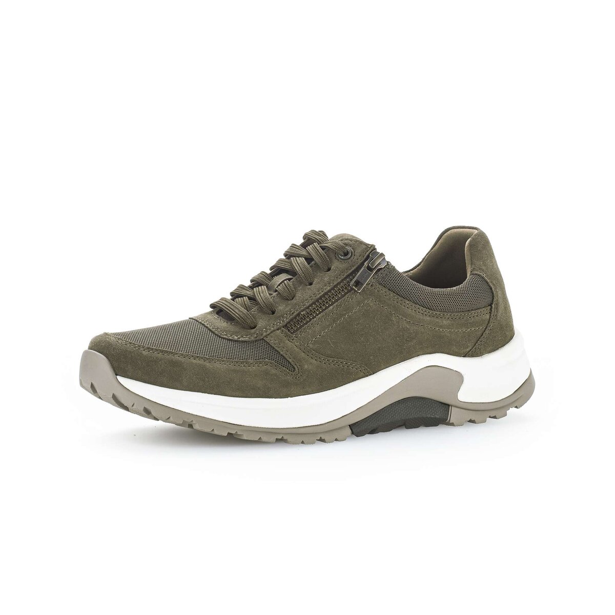 Sneaker GABOR "Sneaker low", Damen, Gr. 45, grün, Schuhe Sneaker