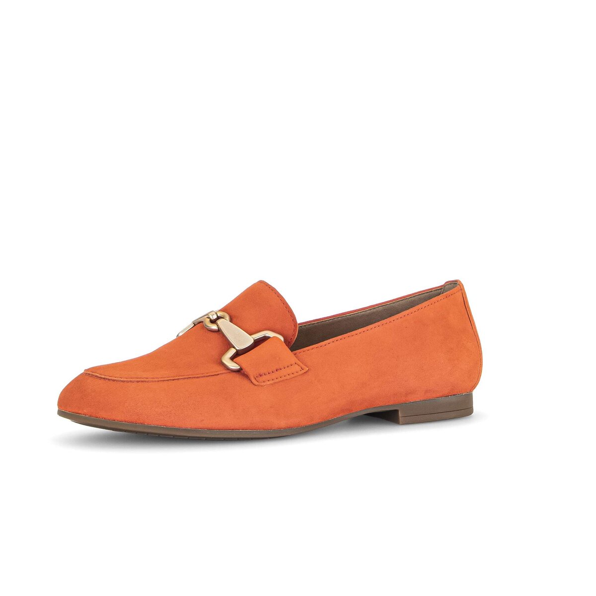 Slipper GABOR "Slipper Rauleder", Damen, Gr. 38, orange, Schuhe Slipper