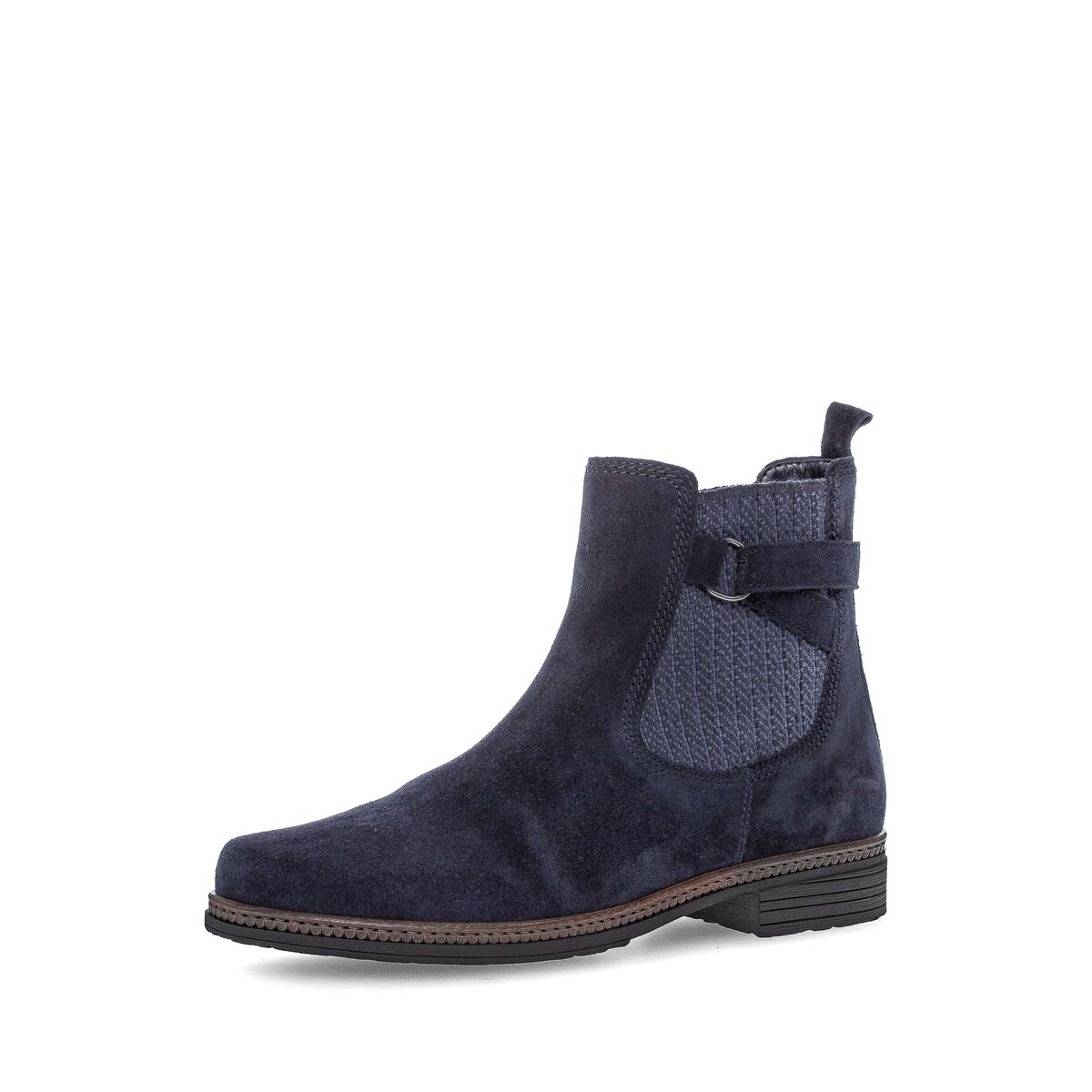 Chelseaboots GABOR "Chelsea Boot Rauleder", Damen, Gr. 40, blau, Schuhe Chelseaboots