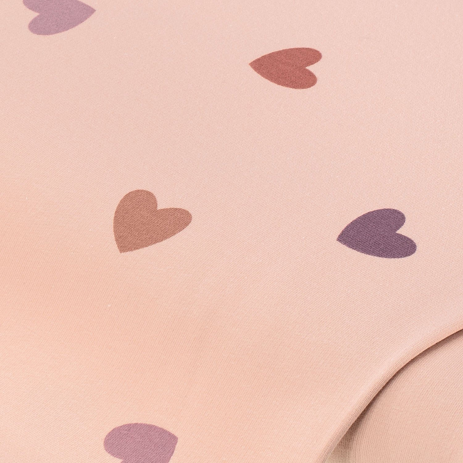 Sweat / French Terry Herzen, apricot-color Image