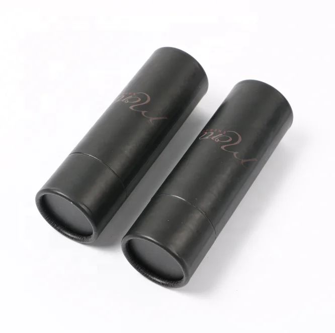 Luxus Deodorant Papier röhrchen mit Druck Parfüm flasche Runde Box Push-up Kosmetik behälter Beauty Packaging Tube