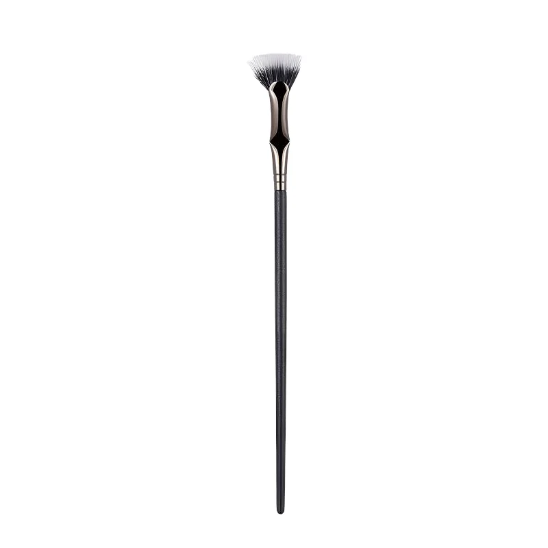 Profession elle vegane Single Eyelash Flache Augenbrauen Kosmetik pinsel Neueste Beauty Fan Brush Style für Augenbrauen stift Anwendung