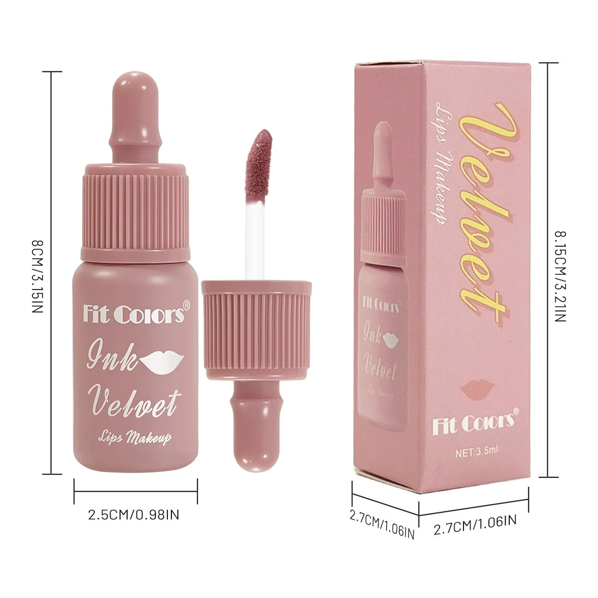 FIT COLORS 6 Farbe Matte Liquid Lipstick Lip gloss Lip Mud Antihaft becher Rich Color Lipstick Kein blühendes Make-up