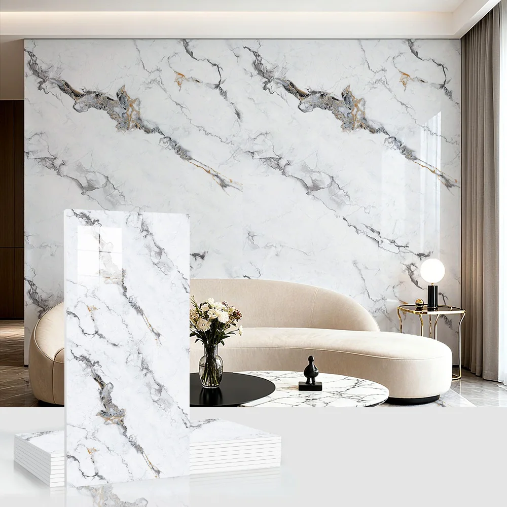 Großhandel Hochglanz-Tapete 3D Heimdekoration Schalldämmende Wandpaneele für Apartment Schlafzimmer Hotel Küche