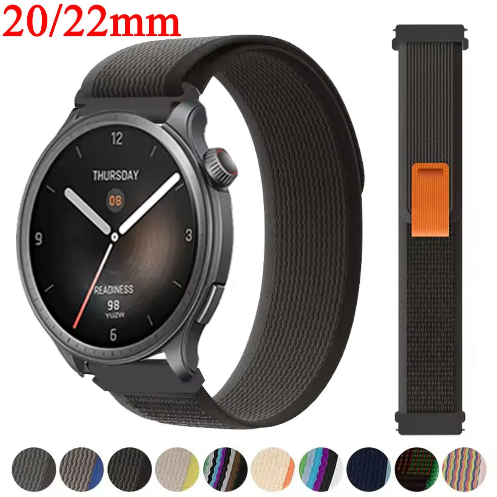 Trail Loop Strap 20/22 mm für Amazfit Balance/Bip 6 5 3 3Pro/GTR GTS 4 3 2 2e Sportarmband für Amazfit Active 2/Stratos 3 Band Image