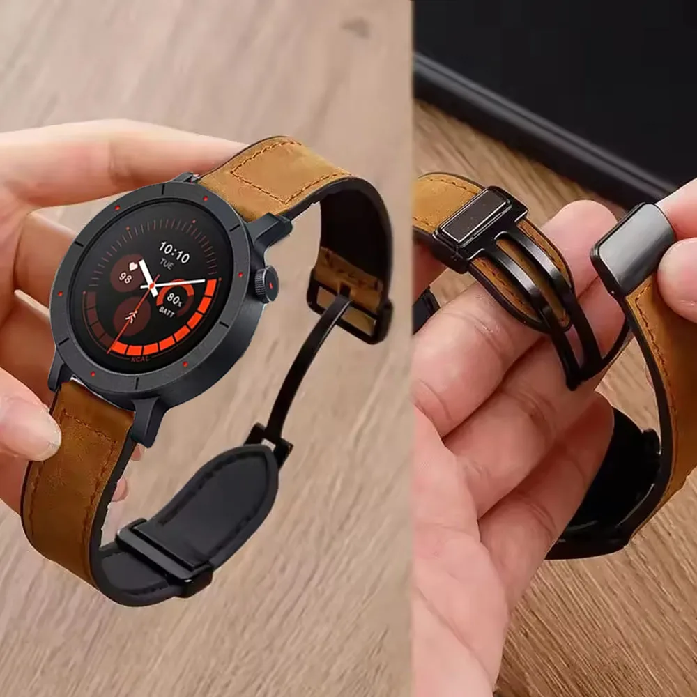 Leder-Silikonarmband für CMF by Nothing Watch Pro 3 2 1 Magnetschnalle-Armband für CMF Watch Pro 3 22 mm Armband Correa Image