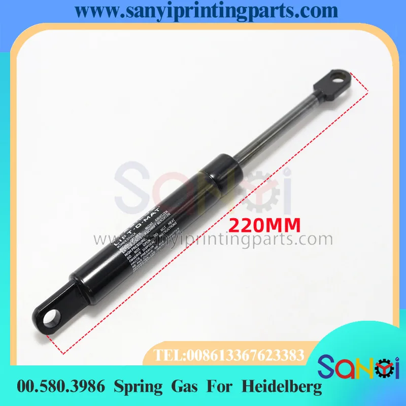 1 Stück 220 mm 00.580.3986 Federgas 094757 0800N für Heidelberg Druckmaschinenteile Image