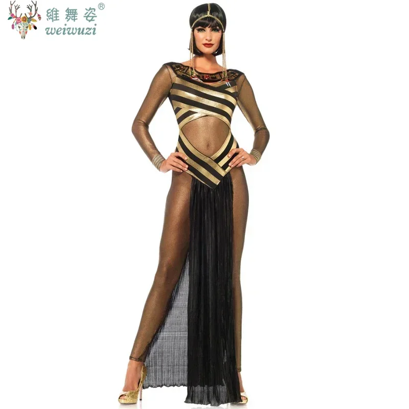 Sexy Lady Karneval Kleopatra Kostüm Antike griechische ägyptische Cosplay Halloween Fancy Party Kleid Miku Cosplay Tenue Ecoliere Sexy