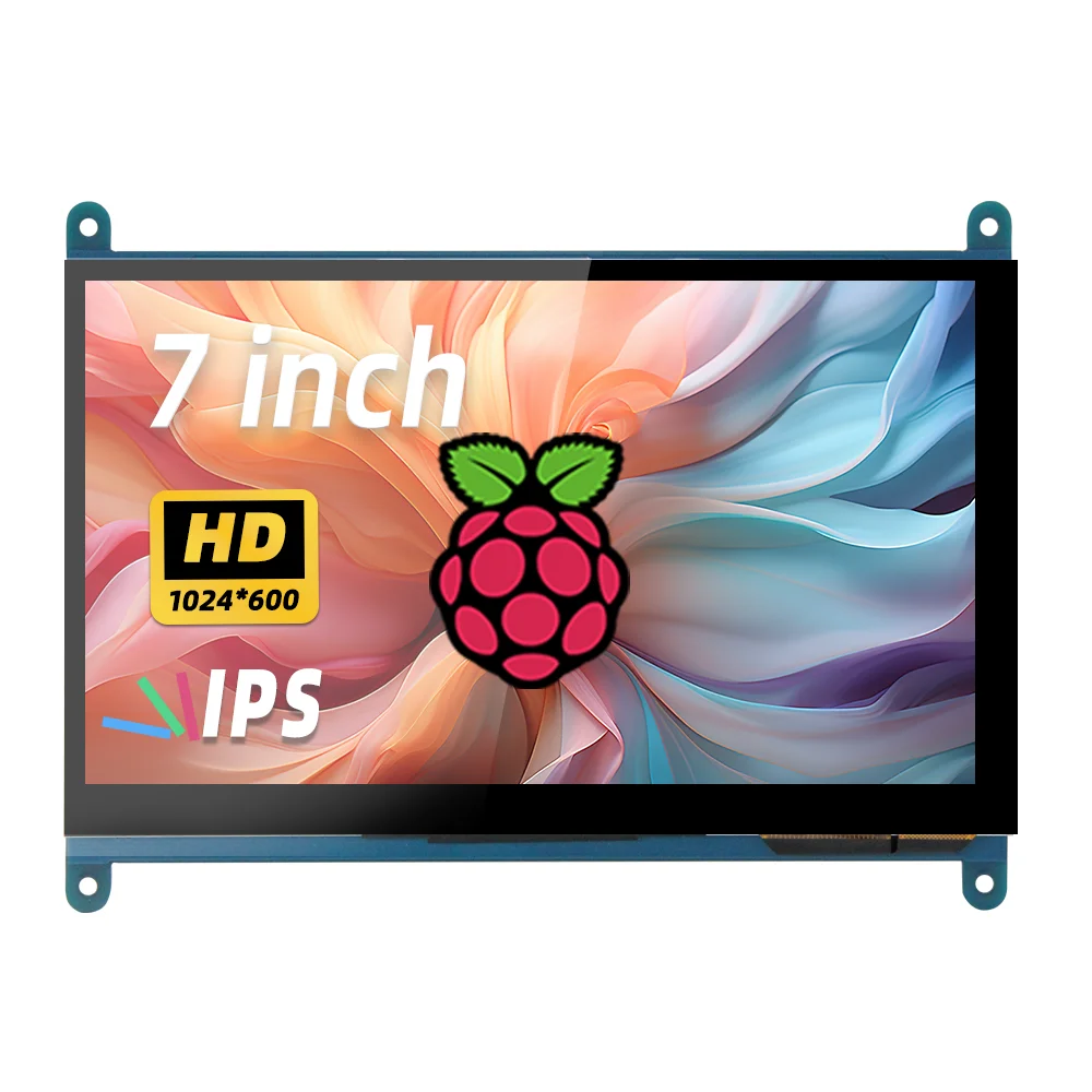 Raspberry Pi 7-Zoll-Bildschirm IPS LCD HDMI Display Touchscreen-Monitor 1024 * 600 Reaktionszeit 2-3 Sekunden Image