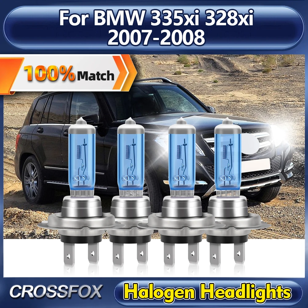 200 W H7 Halogen Lichter Lampen 40000LM Plug Und Play Auto Scheinwerfer 12 V Super Helle Auto Scheinwerfer Für BMW 335xi 328xi 2007 2008