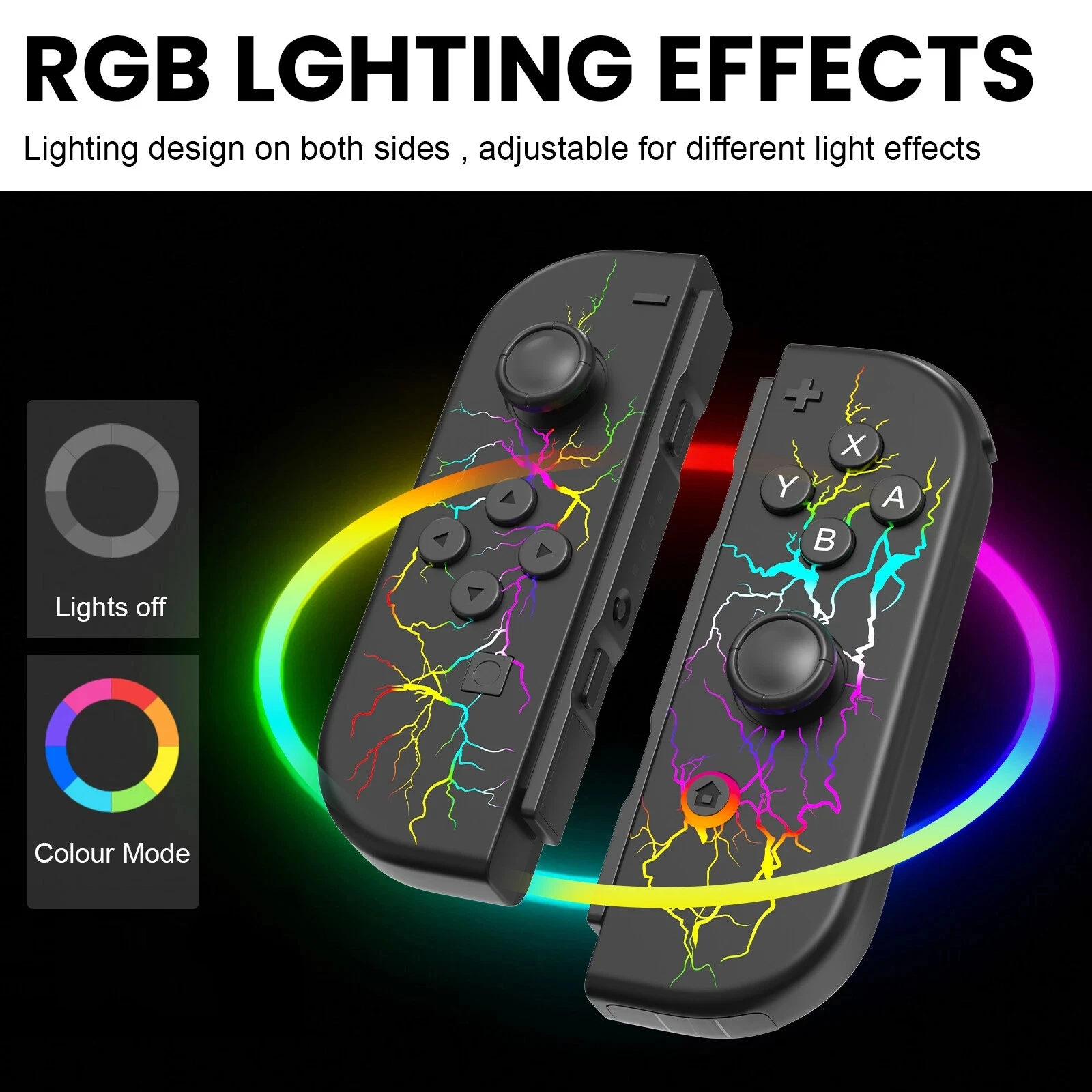 Joy Pad Joycons Gamepad for Nintendo Switch Joystick Bluetooth Wireless Game Controller Joystick with Trubo Video Game Consoles