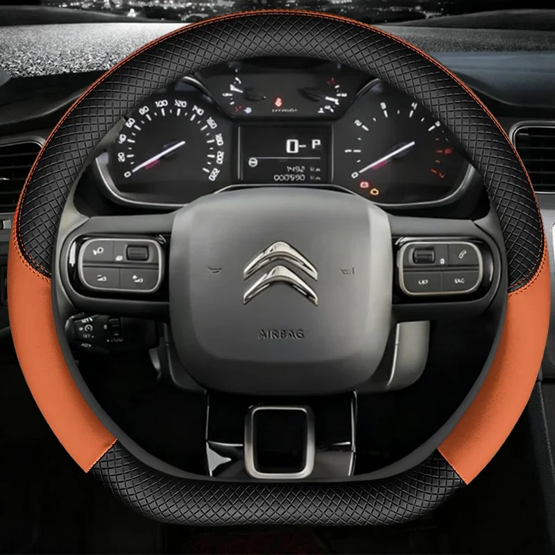 Housse de volant de Type D, pour citroën C3 II III 2009 – 2019 2020 C3 AIRCROSS 2017 2018 2019 2020 2021 Berlingo 3 C4 Picasso 2