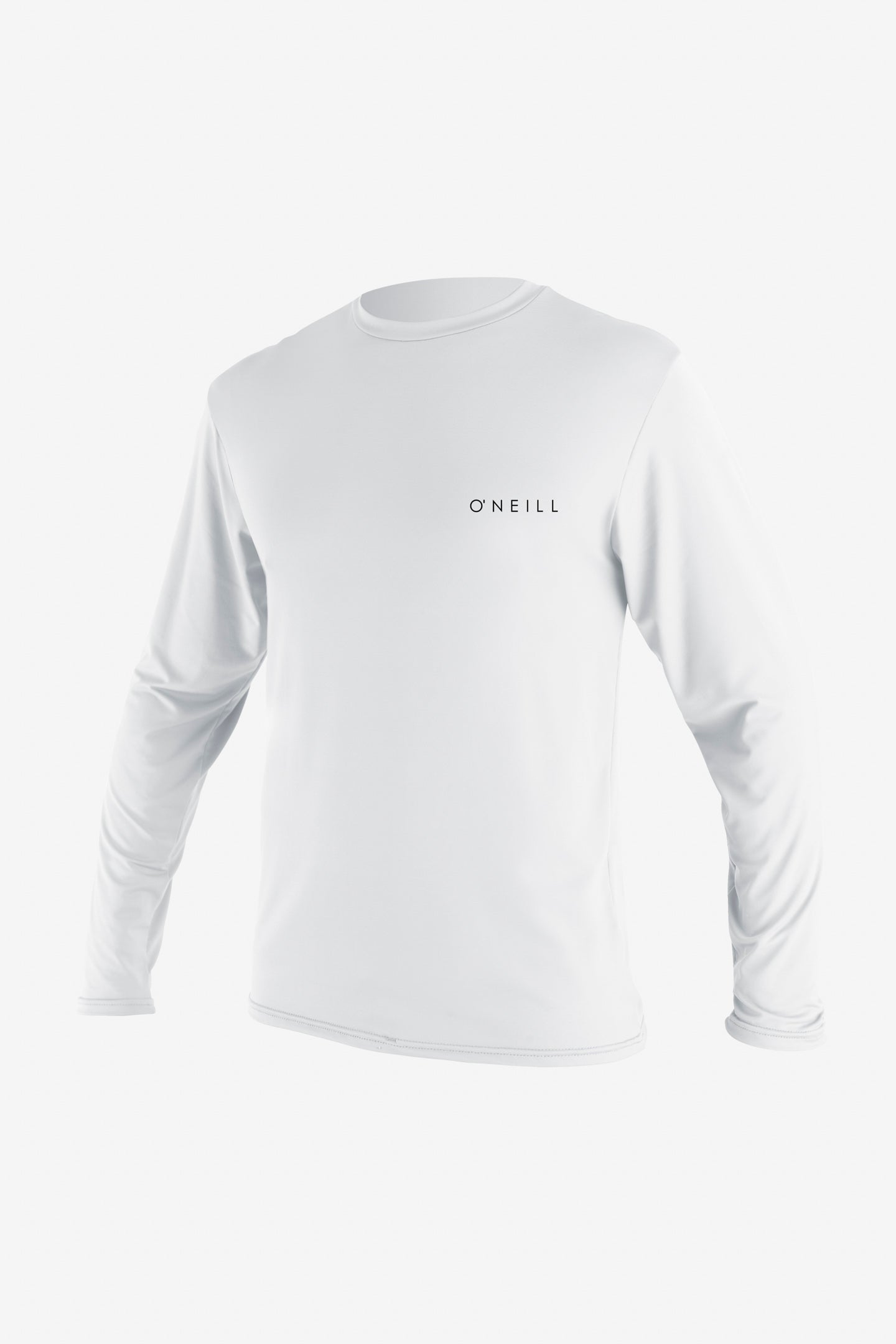 O'Neill Men's Basic Skins 30+ Long Sleeves Sun Shirt in White, Size Small, Polyester