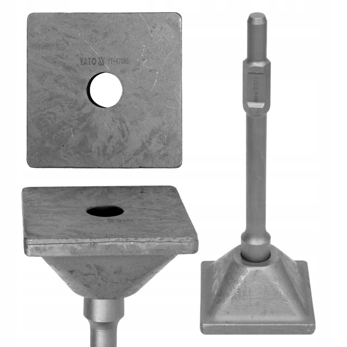 Stampferplatte sechskant HEX 30mm, 15x15x41cm für Abbruchhammer Image