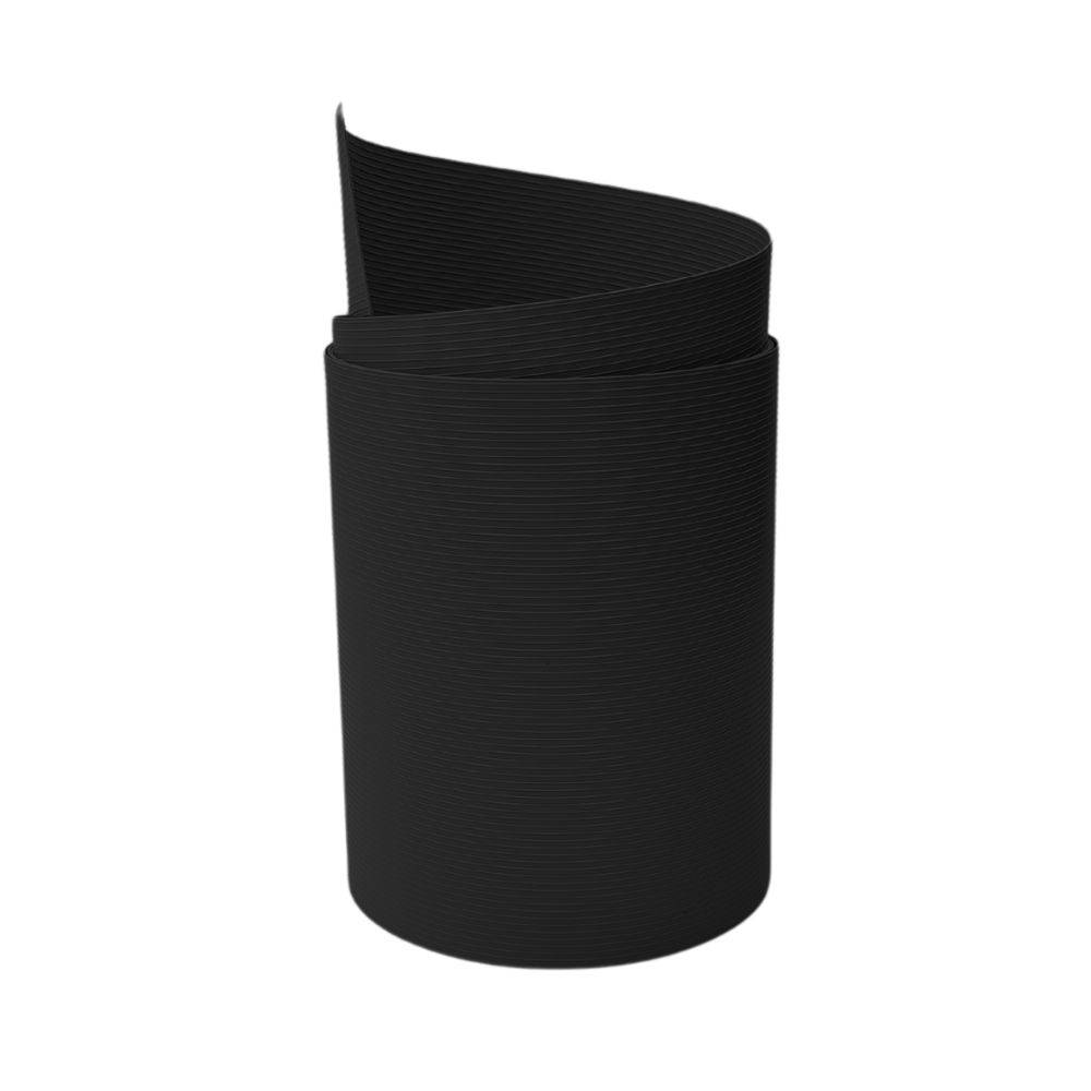 zaun|zu® Sichtschutz Rille Maxi Einzelstreifen Sichtschutz 24cm hoch Schwarz 2,05m Image