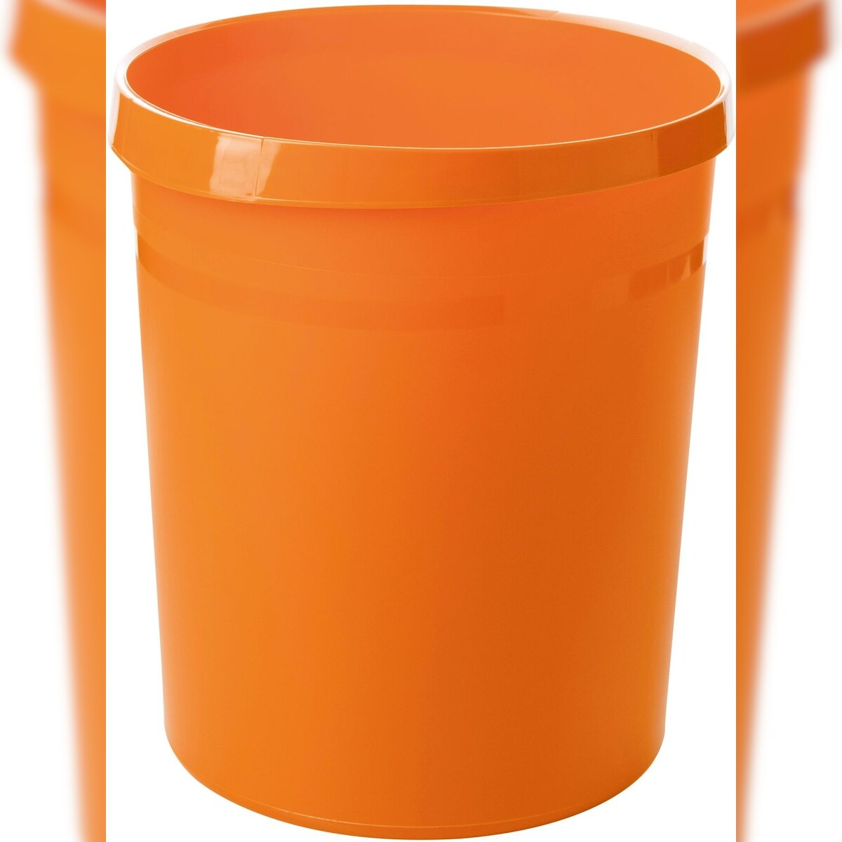HAN Papierkorb Grip 18 Liter mit 2 Griffmulden Trend Colour orange Packung mit 15 Stück Image