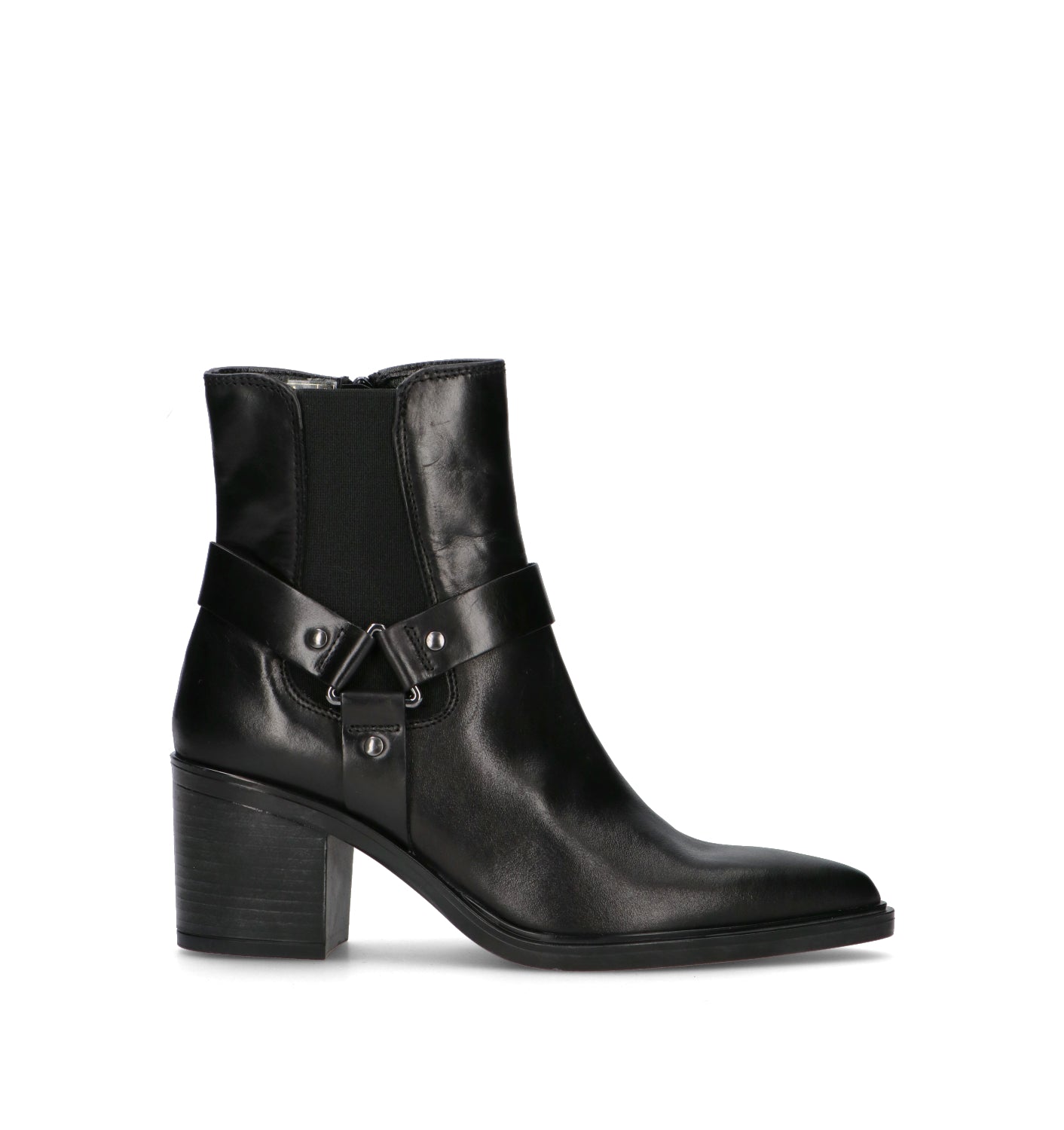 ROBERTA GINEPRI Tronchetto donna nero in pelle