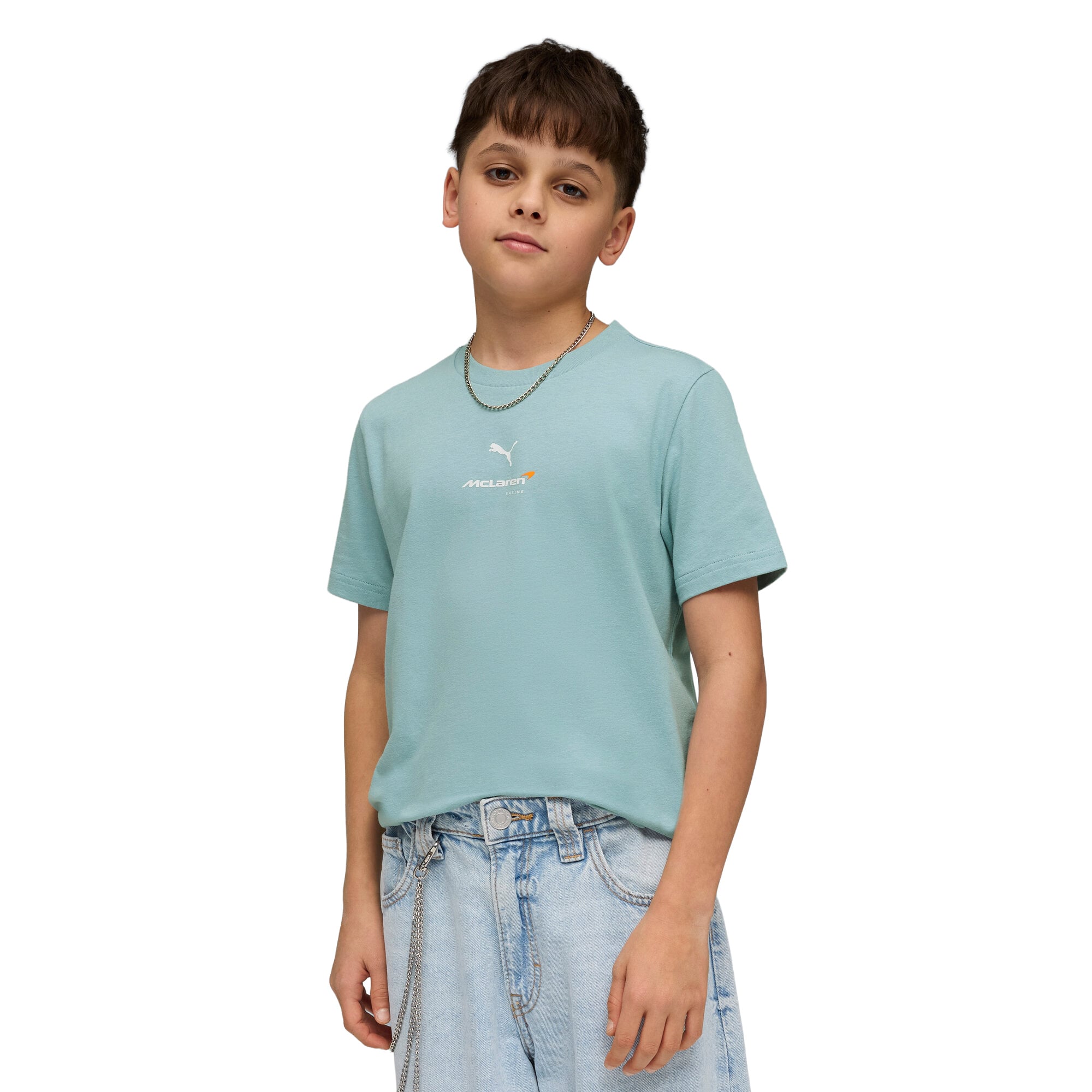 T-shirt petit logo McLaren - Bleu - Enfant - unisexe Taille: 128