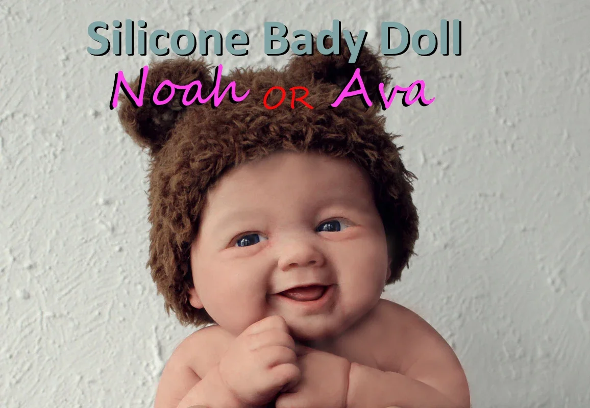 7" Junge Micro Preemie Ganzkörper-Silikon-Babypuppe „Noah“ Lebensechte Mini-Reborn-Puppe Überraschung Kinder Anti-Stress