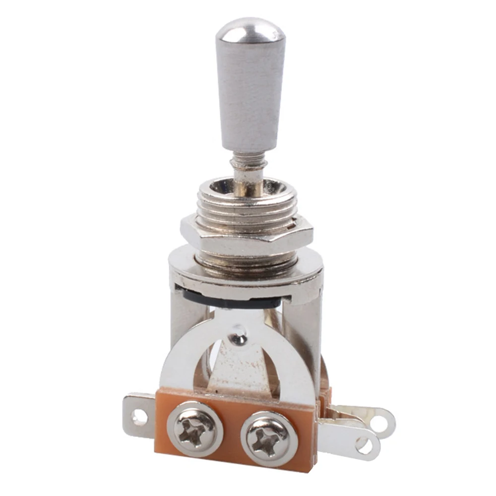 3-Wege-Kurzwegschalter mit geradem Gitarren-Kippschalter und Messing hut für Les für Paul für LP für SG-E-Gitarren Image