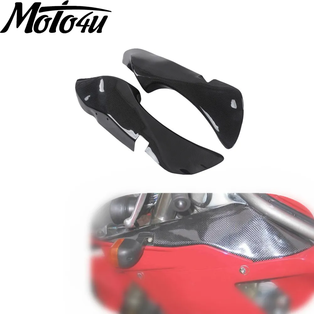 Per Ducati 748 916 996 998 Coperture per condotti d'aria per moto in fibra di carbonio al 100%.
