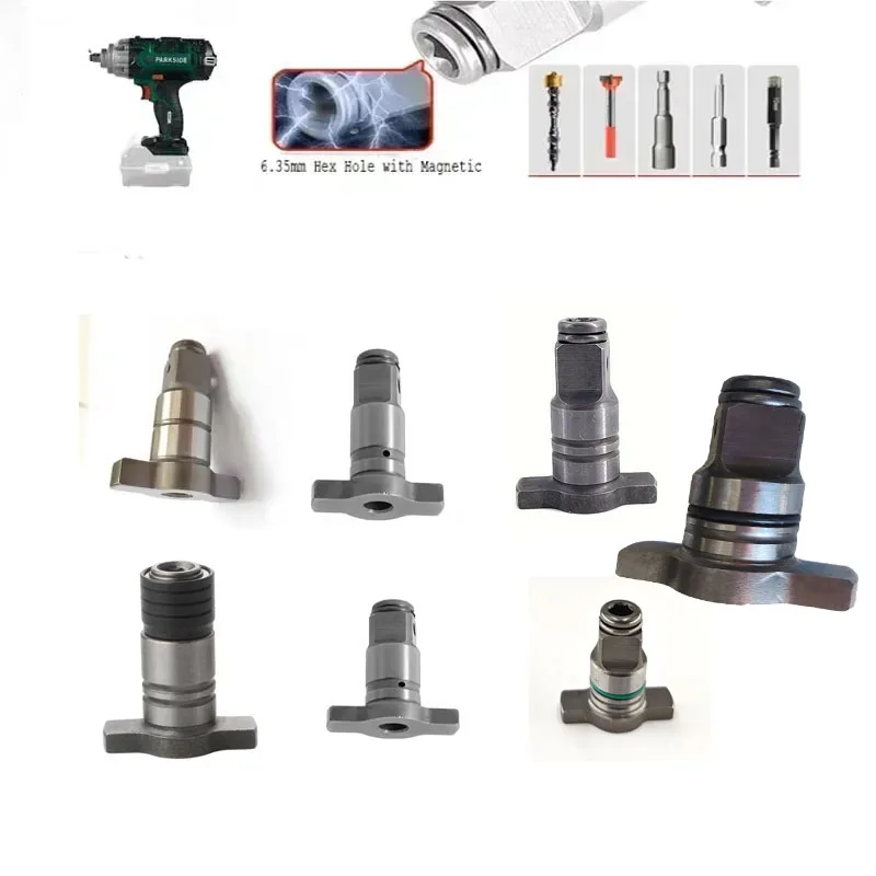 Kit di conversione per avvitatore a impulsi a doppio uso, con testa a perno e incudine, ricambi per avvitatore elettrico per Dewalt, Parkside, Makita