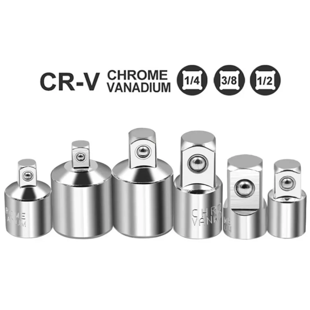 Adaptateur de douille de clé à cliquet, tête de convertisseur de douille, 3/4 pouces vers 1/2 pouces, 3/8 pouces vers 1/4 pouces, acier inoxydable, 1/4 pouces vers 1/2 pouces, 3/8 pouces