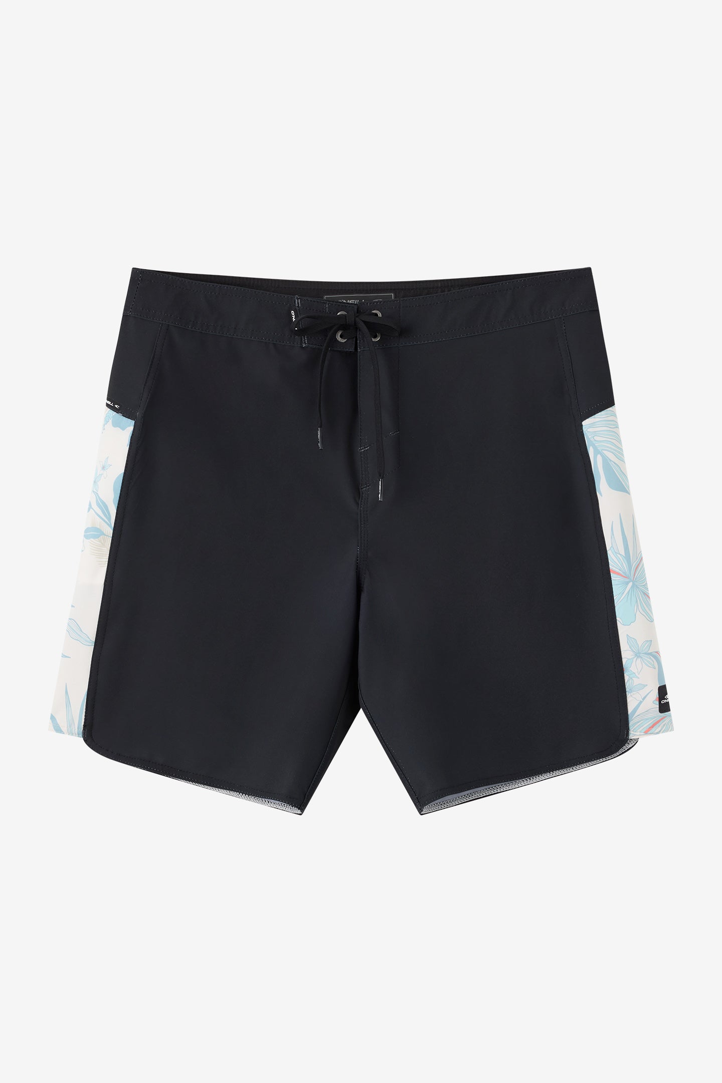 O'Neill Men's Hyperfreak Tech Panel 18"" Board Shorts in Black, Size 32, Elastane/Polyester