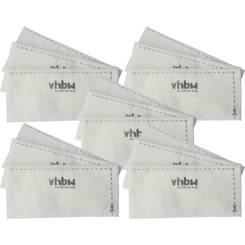 15x Filtro Compatibile Con Miele S 4000 - S 8999, S 290 - S 291, S 300 - S 899, S 269i - S 282i Aspirapolvere - Filtro Aria Di Scarico, Bianco - Vhbw