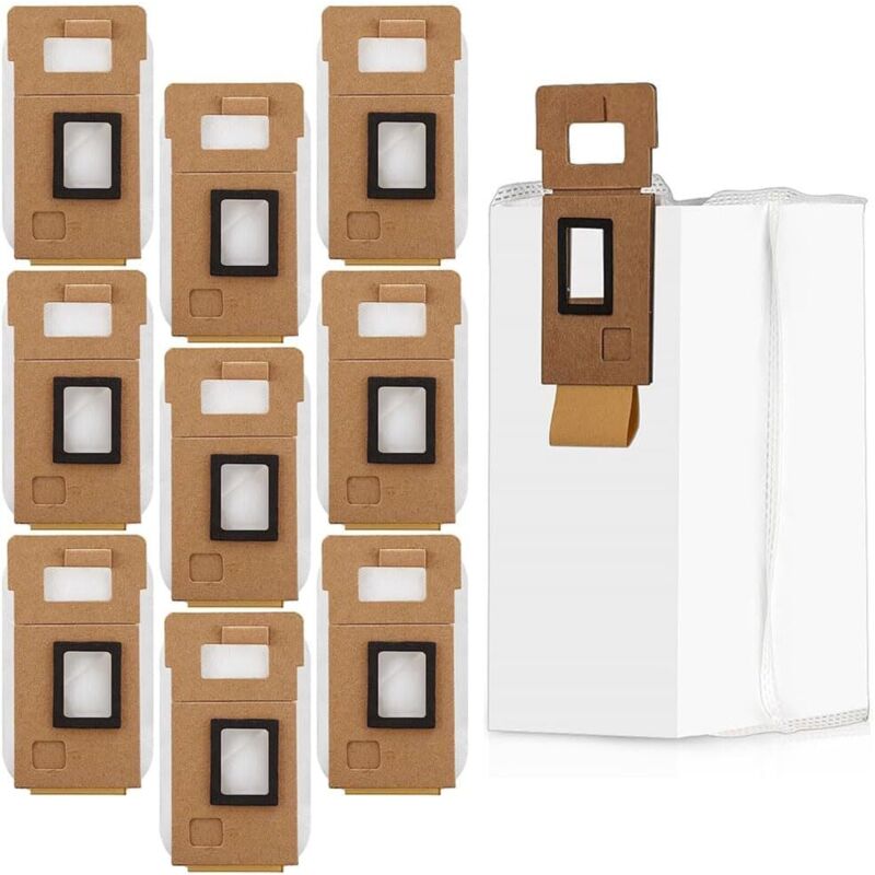 Kit Di Parti Di Ricambio Per Aspirapolvere Xiaomi Roborock S7 T7s T7plus T7splus S7 Max, Base Di Svuotamento Automatico, Confezione Da 10 Pezzi, Sacchetto Antipolvere Di Grande Capacità Da 3 L