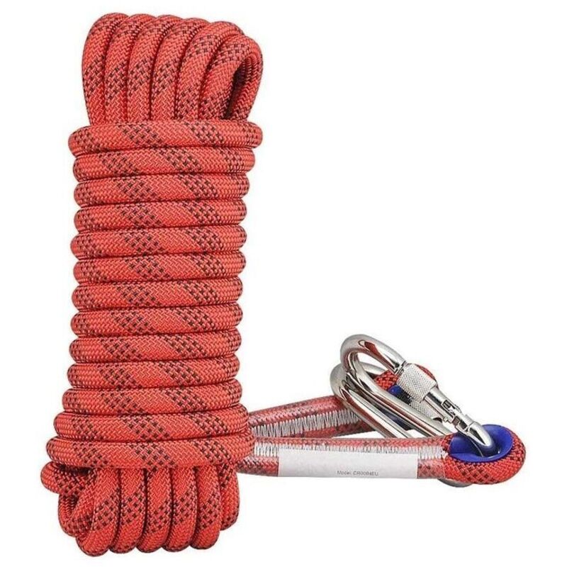 Corda Di Sicurezza Corda Di Nylon Corda Corda Da Arrampicata Corda Da Arrampicata Corda Di Salvataggio Corda Di Salvataggio Corda Da Arrampicata Corda Da Arrampicata 14mm Rossa (30 Metri + 2 Curve Mos
