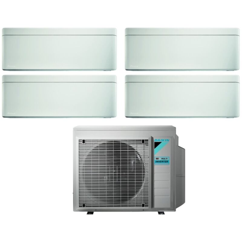 Daikin - Climatizzatore Condizionatore Bluevolution Quadri Split Inverter Serie Stylish White 5+5+15+15 Con 4mxm80n R-32 Wi-fi Integrato 5000+5000+15000+15000 Colore Bianco - Garanzia Italiana